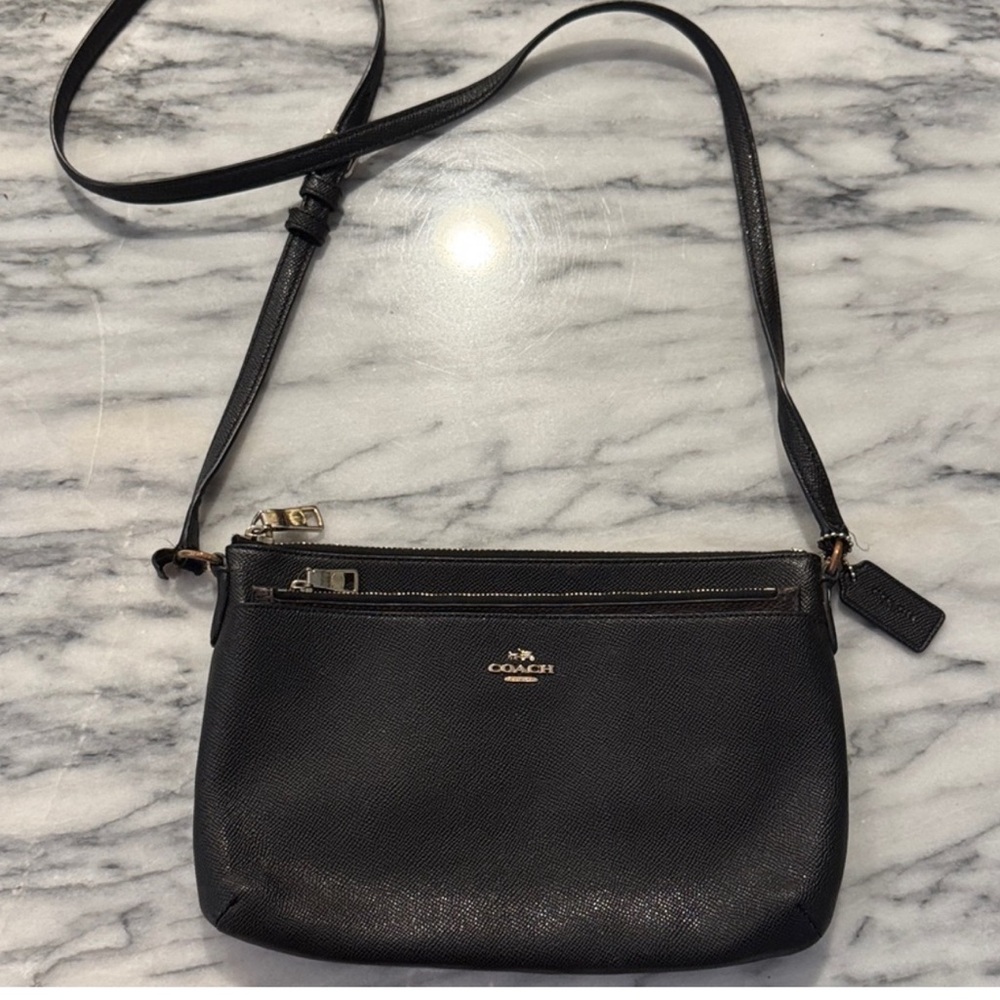 Coach Black Crossbody Leather Bag